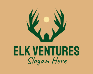 Deer Antler Hunting logo design