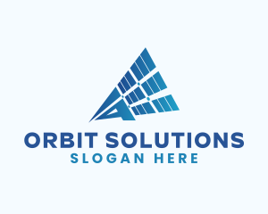 Satellite - Solar Panel Energy logo design