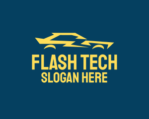 Flash - Yellow Flash Car logo design