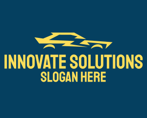 Car Dealership - Yellow Flash Car logo design