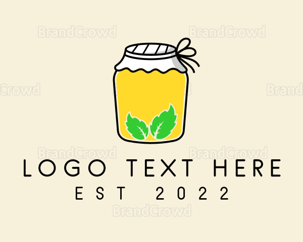 Healthy Organic Juice Jar Logo