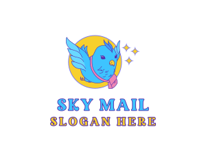 Bird Mail Courier logo design