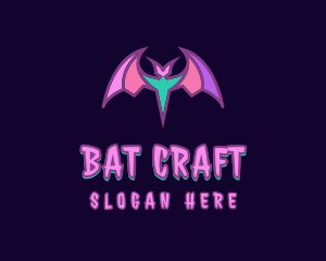 Bat - Bat Wings Halloween logo design