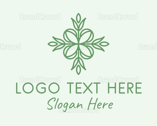 Organic Skin Care Leaf Logo