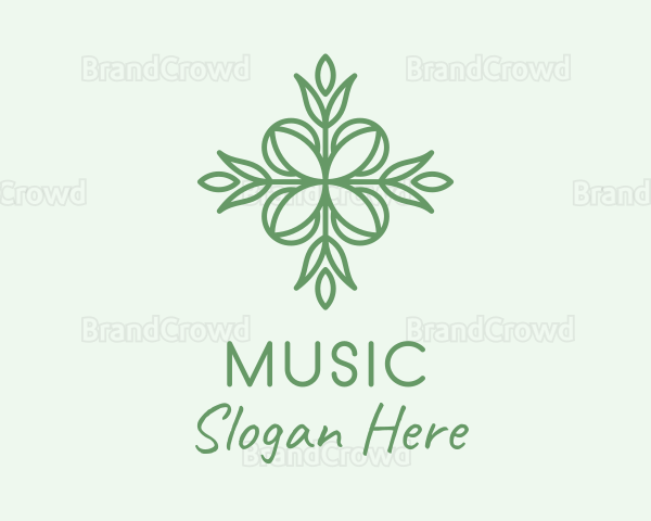 Organic Skin Care Leaf Logo