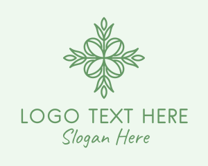 Spa - Organic Skin Care Leaf logo design