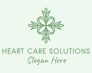 Organic Skin Care Leaf  logo design