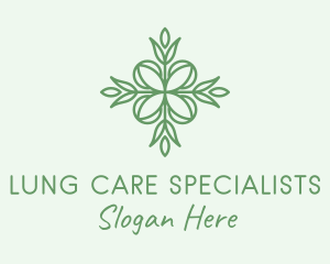 Organic Skin Care Leaf  logo design