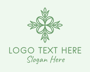 Organic Skin Care Leaf  Logo