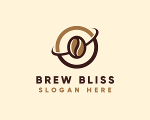 Brew - Coffee Bean Cafe logo design