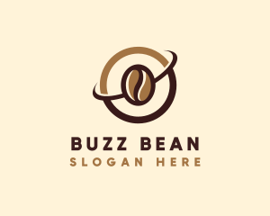 Caffeine - Coffee Bean Cafe logo design