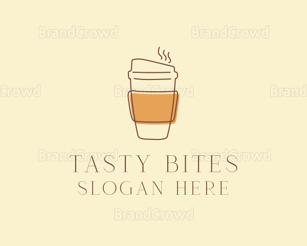 Reusable Coffee Cup Cafe Logo