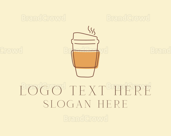 Reusable Coffee Cup Cafe Logo