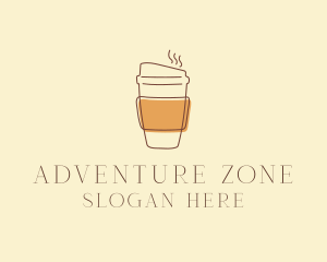 Reusable Coffee Cup Cafe  logo design