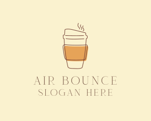 Reusable Coffee Cup Cafe  logo design