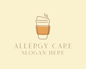 Reusable Coffee Cup Cafe  logo design