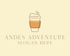 Reusable Coffee Cup Cafe  logo design