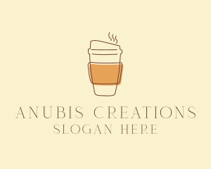 Reusable Coffee Cup Cafe  logo design