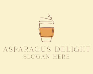 Reusable Coffee Cup Cafe  logo design