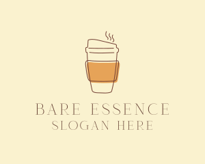 Reusable Coffee Cup Cafe  logo design