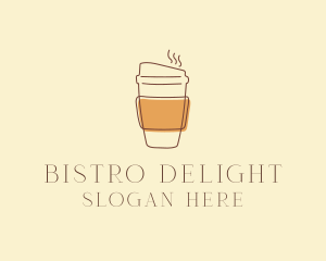 Reusable Coffee Cup Cafe  logo design