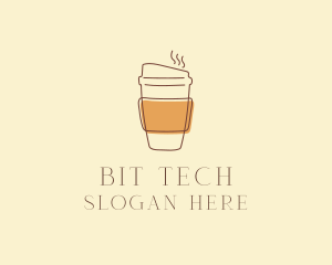 Reusable Coffee Cup Cafe  logo design