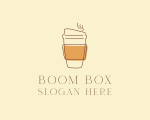 Reusable Coffee Cup Cafe  logo design