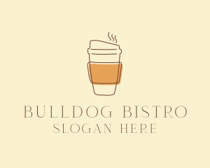 Reusable Coffee Cup Cafe  logo design