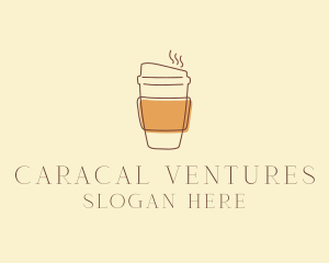 Reusable Coffee Cup Cafe  logo design