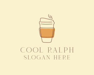 Reusable Coffee Cup Cafe  logo design