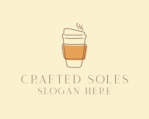 Reusable Coffee Cup Cafe  logo design