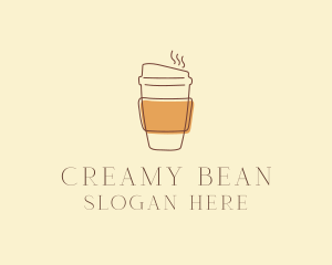 Latte - Reusable Coffee Cup Cafe logo design