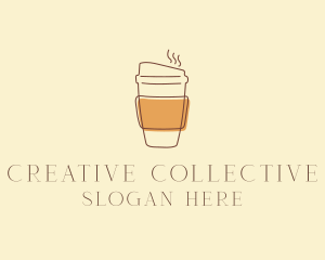 Reusable Coffee Cup Cafe  logo design