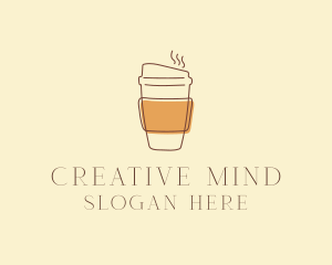 Reusable Coffee Cup Cafe  logo design