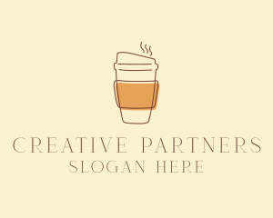 Reusable Coffee Cup Cafe  logo design