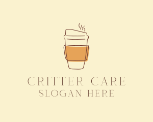 Reusable Coffee Cup Cafe  logo design