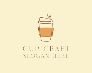 Cup - Reusable Coffee Cup Cafe logo design