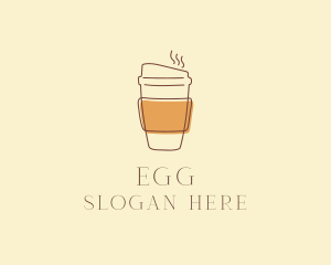 Cappuccino - Reusable Coffee Cup Cafe logo design