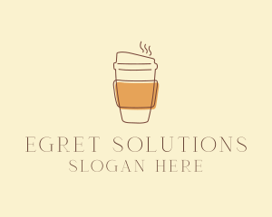 Reusable Coffee Cup Cafe  logo design