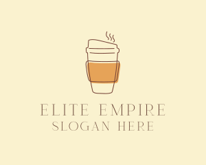 Reusable Coffee Cup Cafe  logo design