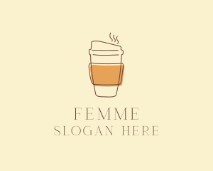 Reusable Coffee Cup Cafe  logo design