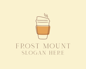 Reusable Coffee Cup Cafe  logo design