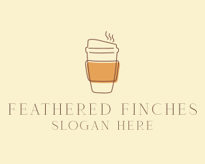 Reusable Coffee Cup Cafe  logo design