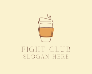 Reusable Coffee Cup Cafe  logo design