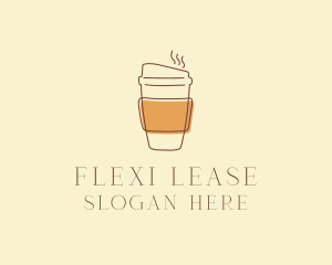 Reusable Coffee Cup Cafe  logo design