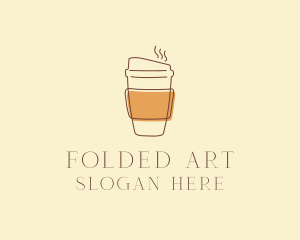 Reusable Coffee Cup Cafe  logo design