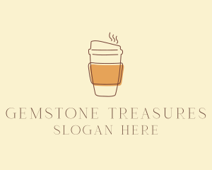 Reusable Coffee Cup Cafe  logo design