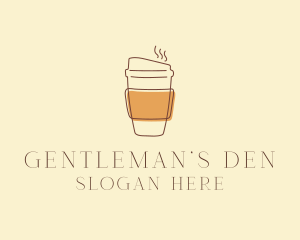 Reusable Coffee Cup Cafe  logo design