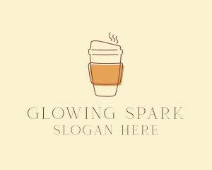 Reusable Coffee Cup Cafe  logo design