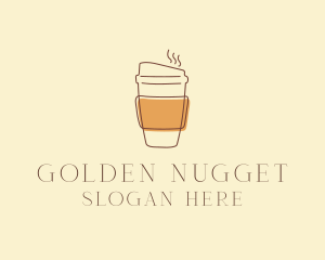 Reusable Coffee Cup Cafe  logo design